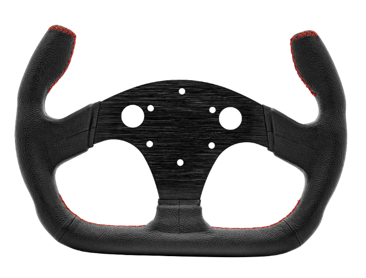 Simagic Wheel Rim - C Shape - Leather - Front Hole Cutouts - P-325C(K)