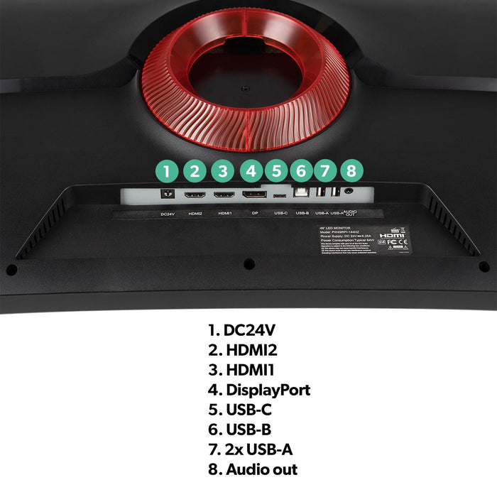 49" IPS 5K DQHD 144Hz 1ms Super UltraWide Curved Gaming Monitor