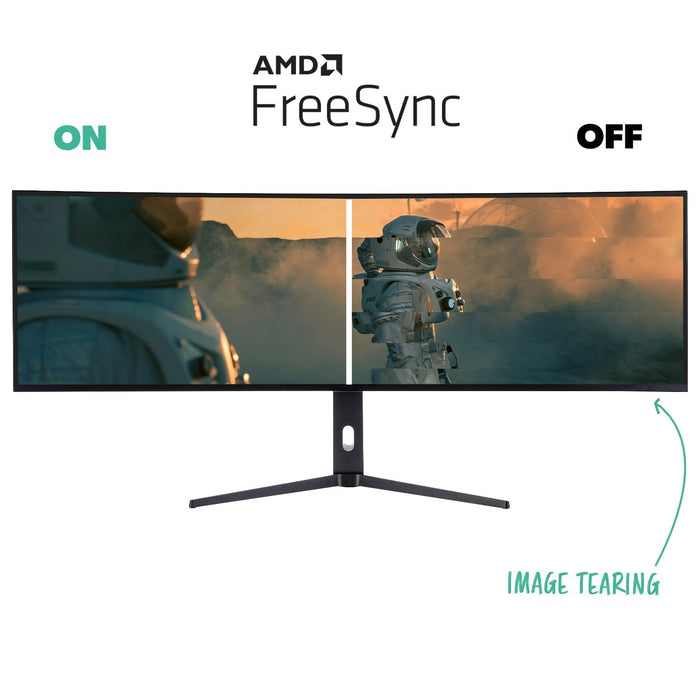 49" IPS 5K DQHD 144Hz 1ms Super UltraWide Curved Gaming Monitor