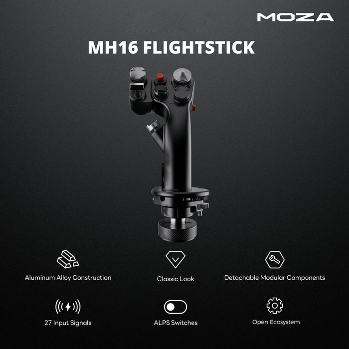 Moza MH16 Grip Flight Joystick