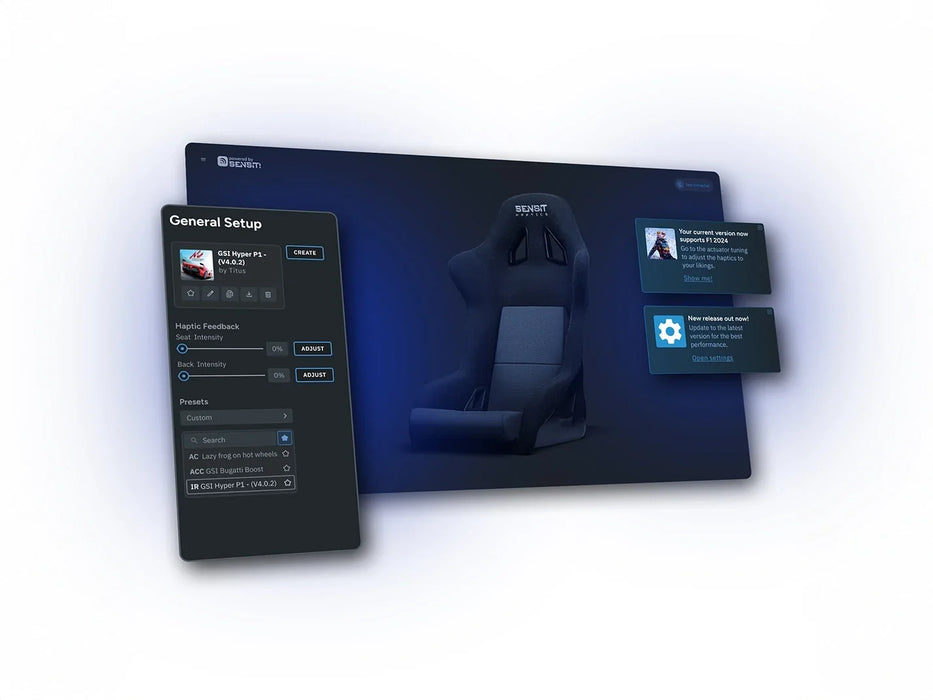 Sensit Haptics MTC-P Extreme (Gen 3) Haptic Seat Inserts
