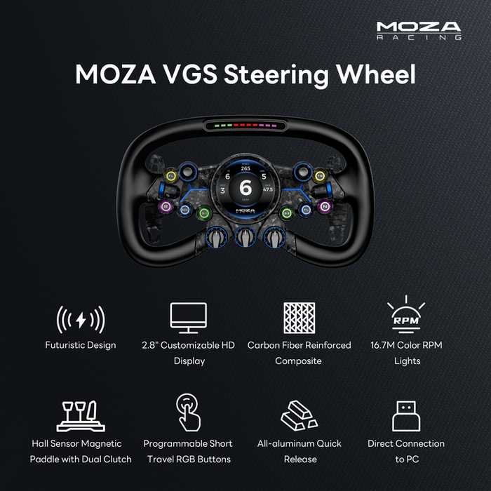 Moza Racing VGS Steering Wheel